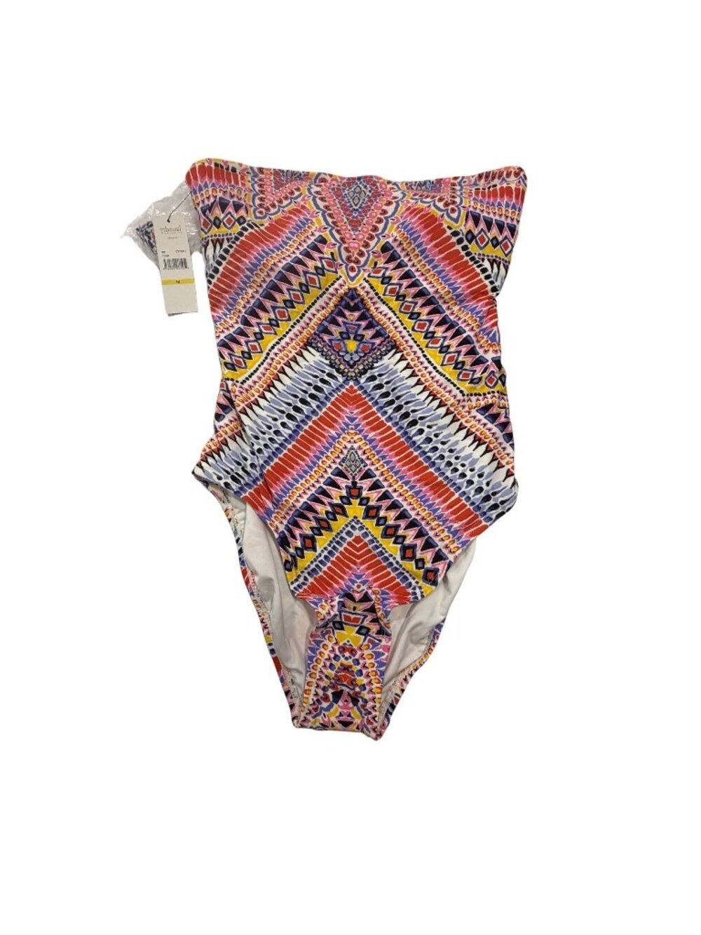 NWT Laundry By Design Los Angeles Geometric Multi-Color One-Piece Shelli Segal S